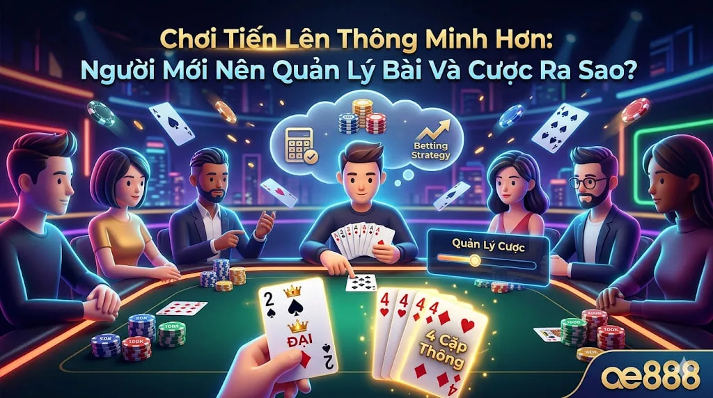 Chơi Tiến Lên Thông Minh Hơn: Người Mới Nên Quản Lý Bài Và Cược Ra Sao?